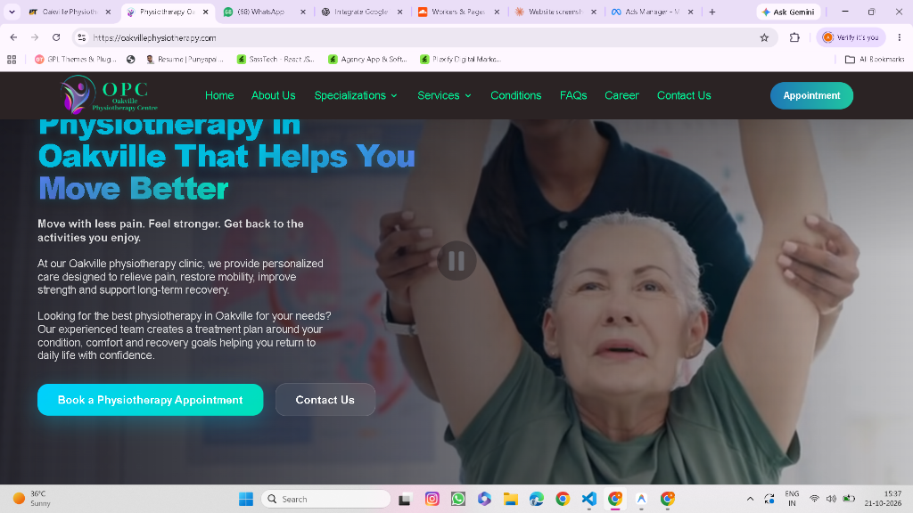 Oakville Physiotherapy – Healthcare & Patient Clinic